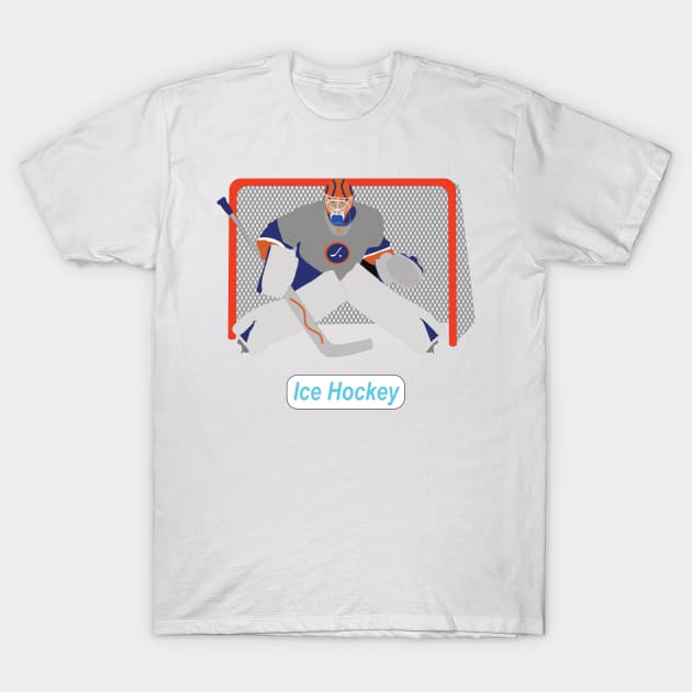 Ice hockey goalie in action T-Shirt by GiCapgraphics